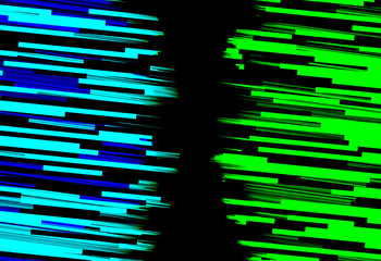 蛍光ブルーとグリーンの斜線背景画像