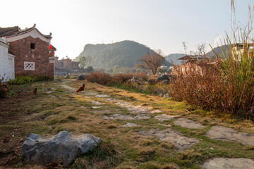 old house in village