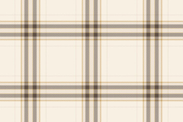 Plaid background, check seamless pattern. Vector fabric texture for textile print, wrapping paper, gift card or wallpaper.