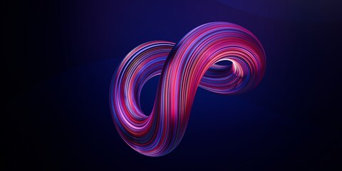 abstract 3D background with glowing lines