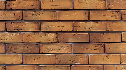 Obraz premium red brick wall. A detailed view of a classic red brick wall with a smooth and even texture..