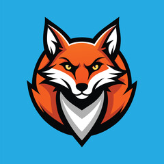 Fox Mascot Logo Design Fox Vector Illustration
