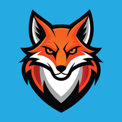Fox Mascot Logo Design Fox Vector Illustration

