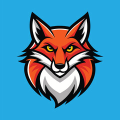 Fox Mascot Logo Design Fox Vector Illustration
