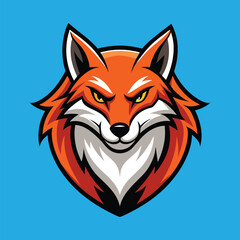 Fox Mascot Logo Design Fox Vector Illustration
