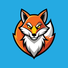 Fox Mascot Logo Design Fox Vector Illustration
