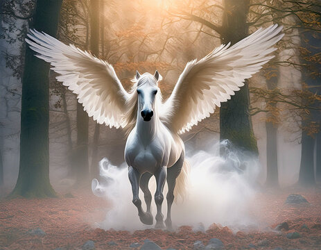 pegaso el caballo alado de Zeus en la mitolog&iacute;a Griega	