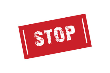 stop stamp. stop rectangular stamp on white background