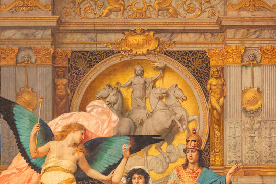  Parnas curtain in Lviv National Opera, Ukraine