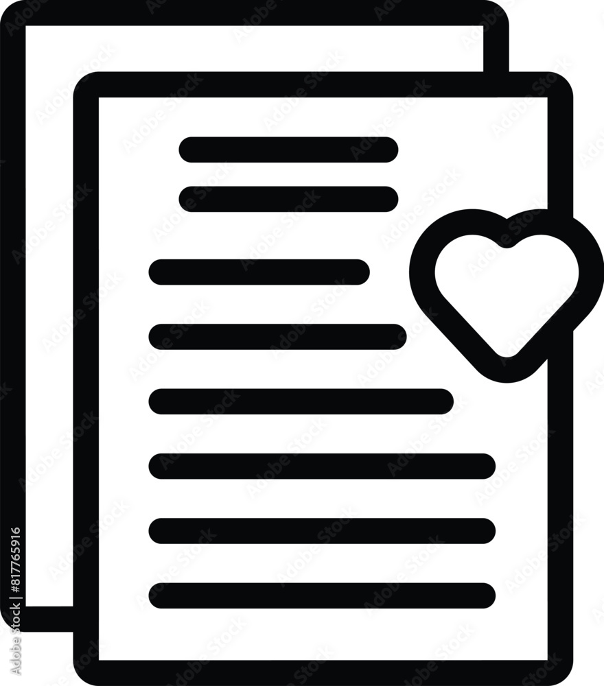 Poster knowledge base icon outline vector. user information hub. problem solving guide file