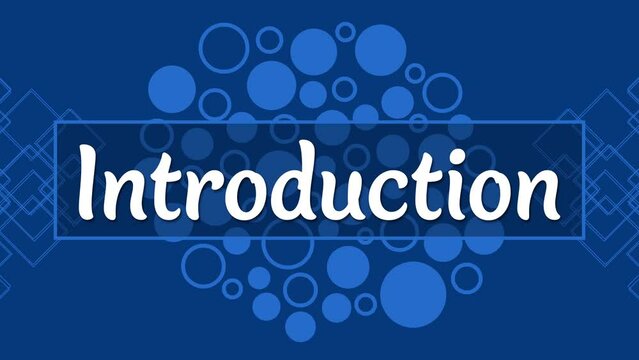 Introduction Blue Dots Background Blinking