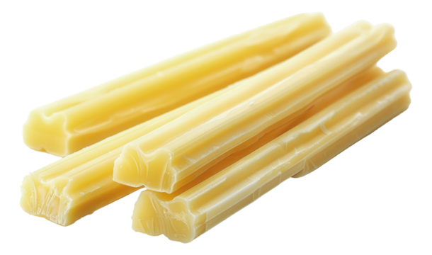 Natural yellow beeswax blocks, cut out - stock png.