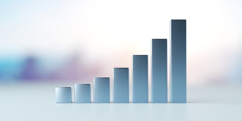 Success business graph on goal achievement strategy chart concept
