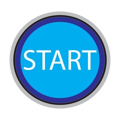 Start button flat icon