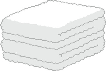 タオルのイラスト