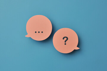 Dialogue with questions and answers. The emergence of questions