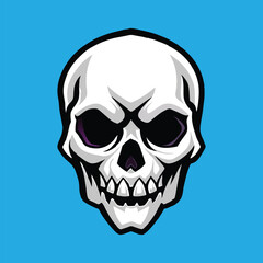 Skull Vector Skull Head Illustration Skull Mascot
