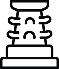 Saint Petersburg attraction icon outline vector. Famous city heritage. Cultural landmark construction