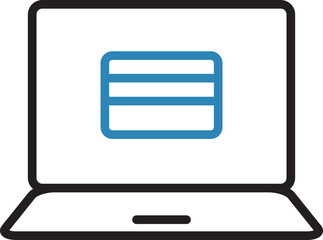Laptop Payment Icon
