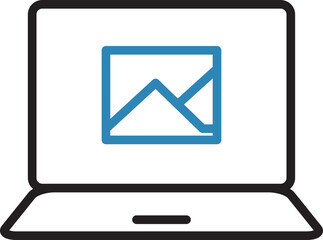 Laptop and Photo Icon
