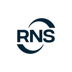 RNS logo. R N S design. White RNS letter. RNS, R N S letter logo design. R N S letter logo design in FIVE, FOUR, THREE, style. letter logo set in one artboard. R N S letter logo vector design.