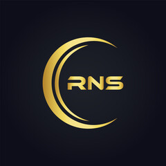 Obraz premium RNS logo. R N S design. White RNS letter. RNS, R N S letter logo design. R N S letter logo design in FIVE, FOUR, THREE, style. letter logo set in one artboard. R N S letter logo vector design.
