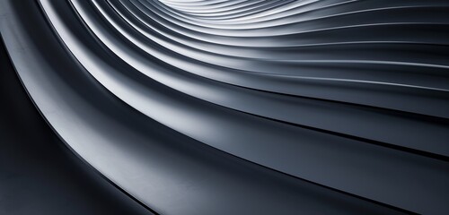 Abstract background with a gradient effect transitioning smoothly from light to dark shades of gray along the length of the geometric stripes 