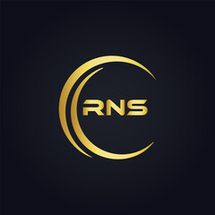 RNS logo. R N S design. White RNS letter. RNS, R N S letter logo design. R N S letter logo design in FIVE, FOUR, THREE, style. letter logo set in one artboard. R N S letter logo vector design.