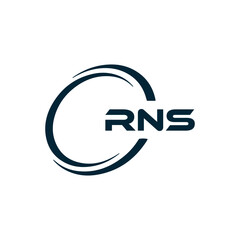 RNS logo. R N S design. White RNS letter. RNS, R N S letter logo design. R N S letter logo design in FIVE, FOUR, THREE, style. letter logo set in one artboard. R N S letter logo vector design.