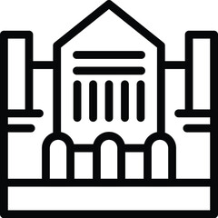 Palace bridge icon outline vector. Imperial famous city structure. Saint Petersburg national heritage