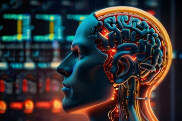 human brain anatomy | human brain Transparent Shell | Robot with Human brain