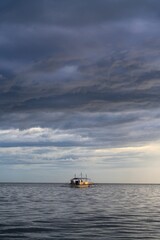 Scenic view of sunset at Dumaluan Beach, Panglao Island, Bohol, Philippines