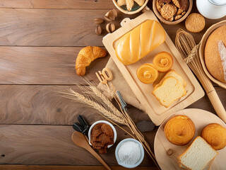 Bread and bakery products and cookies with baking ingredients