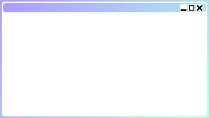 カラフルなウィンドウ画面