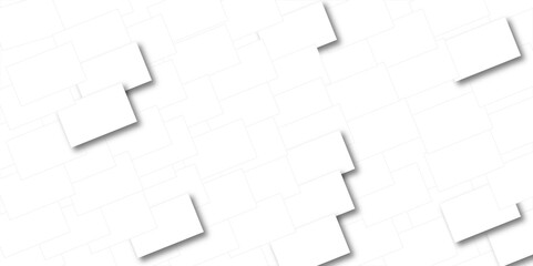 Vector Abstract Elegant white and grey Background. Abstract white Pattern. Squares Texture. Silver color square pattern on banner with shadow. Abstract white and grey color geometric background with c