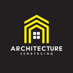 Architecture logo design building construction real estate house