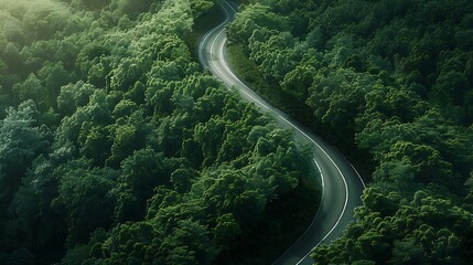 Witness the rugged elegance of a forest green tire traversing a winding mountain road, its tread leaving a subtle imprint on the verdant terrain beneath.