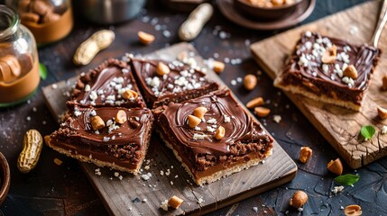 Delicious Nutella and Peanut Butter Croffle, Generative AI