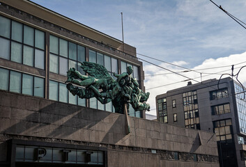 Naklejka premium De Grote Post entrance in Oostende