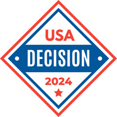 American election badges and vote logo, labels, design elements, United States, banner collection to encourage voting elections. Vintage elections, campaign and voting signs set.