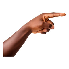 A PNG image of a hand pointing, with a transparent background.