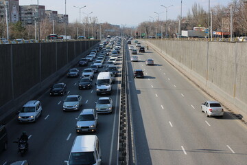 traffic on the freeway