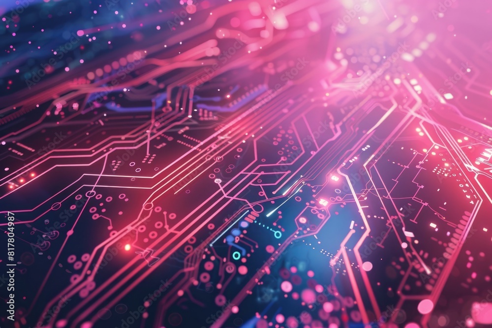 Leinwandbilder detailed view of a computer circuit board. ideal for technology concepts
