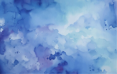 abstract watercolor background, Water splash isolated on white, Blue watrecolor
