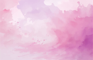 Pink watercolor background, abstract watercolor background with watercolor splashes