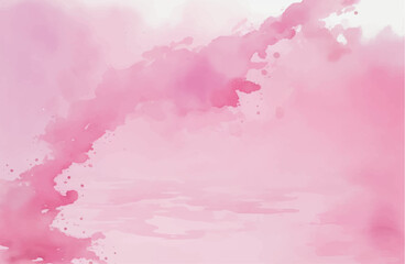 Abstract watercolor background with watercolor splashes, Pink watercolor