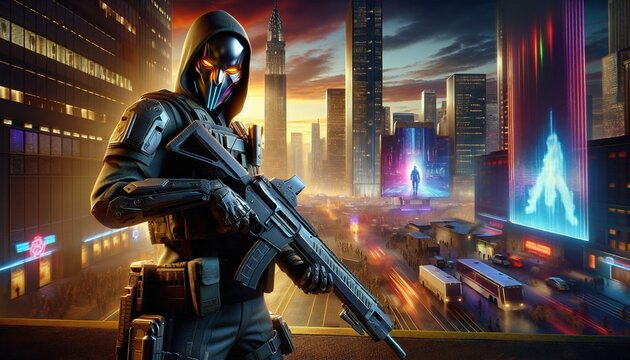 first person shooter game character
