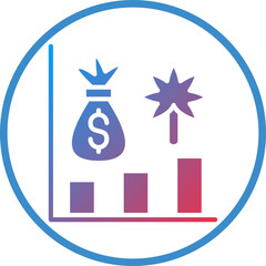Marijuana Stocks Icon Style