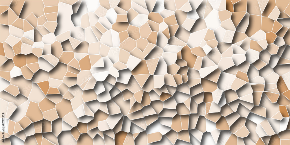 Poster brown crystallize abstract background in soft pastel sweet vector illustration. pastel soft gradient