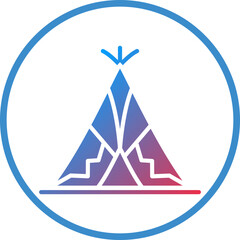 Desert Tipi Icon Style © designing ocean